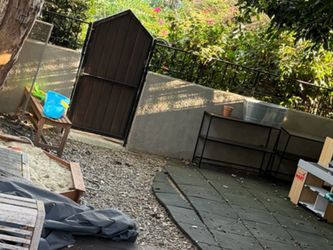 Toddler outdoor slide / rubber floor / swing