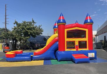 Jumper With Slide , Water Slide, Pool