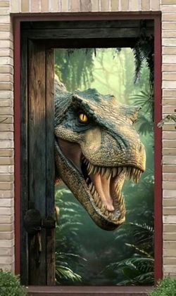 Dinosaur Door Banner 