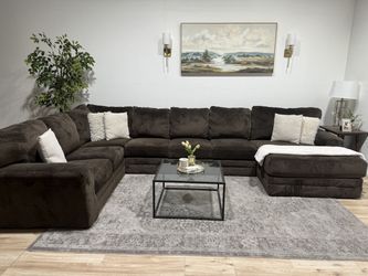 Massive Brown Sectional Couch  - Delivery availab…