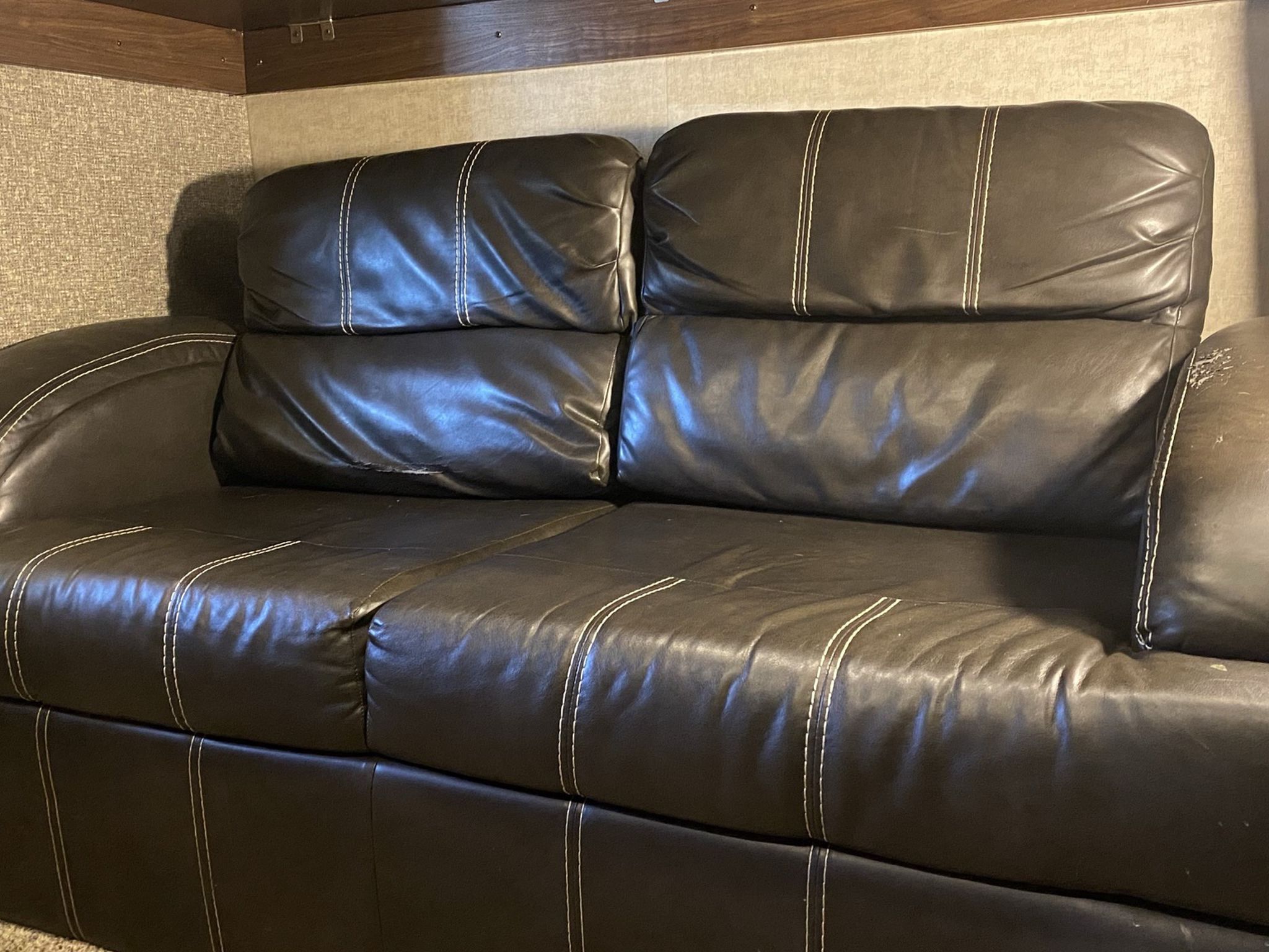RV sleeper sofa with storage