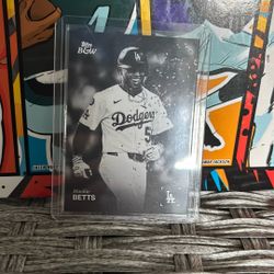 Mookie Betts Black White Sp 