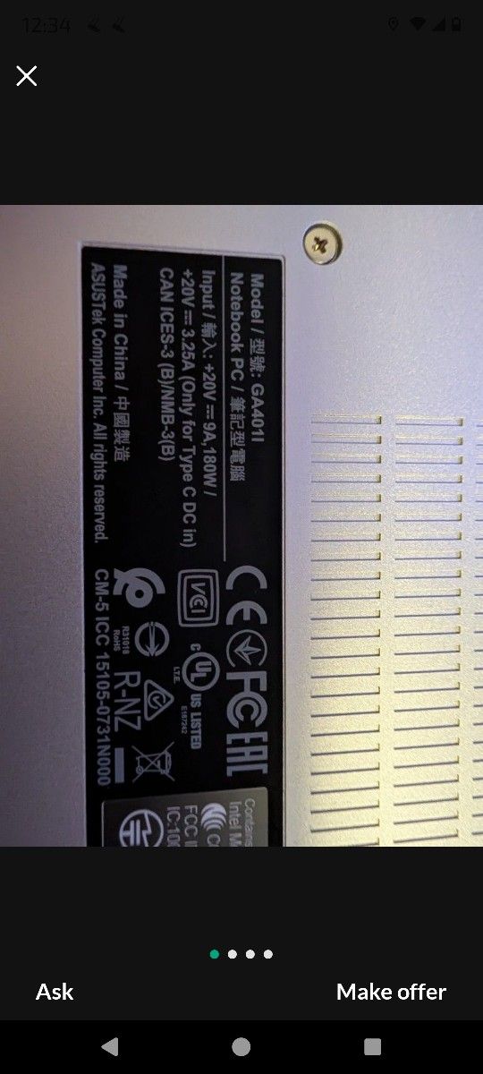 Asus Zephyrus G14 W/2060 And AMD Ryzen™ 9 4900 HS