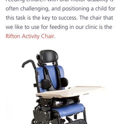 Rifton Special Needs High Chair