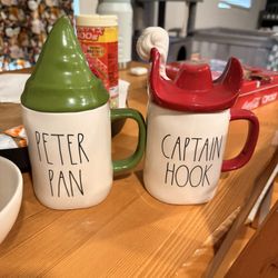 Peter Pan Rae Dunn mugs 