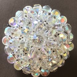 Vintage AB Crystal Pendant • Like New