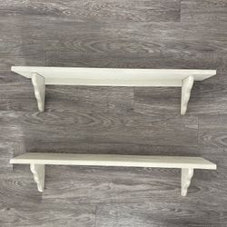 Set (2) Large Shelves 