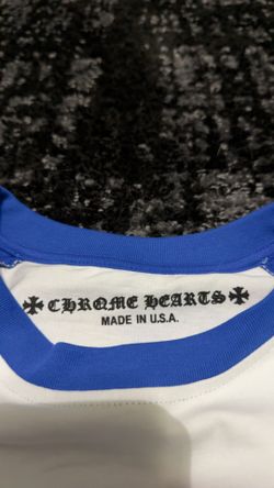 Blue and white chrome long sleeve