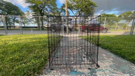 Black Large Dog Cage