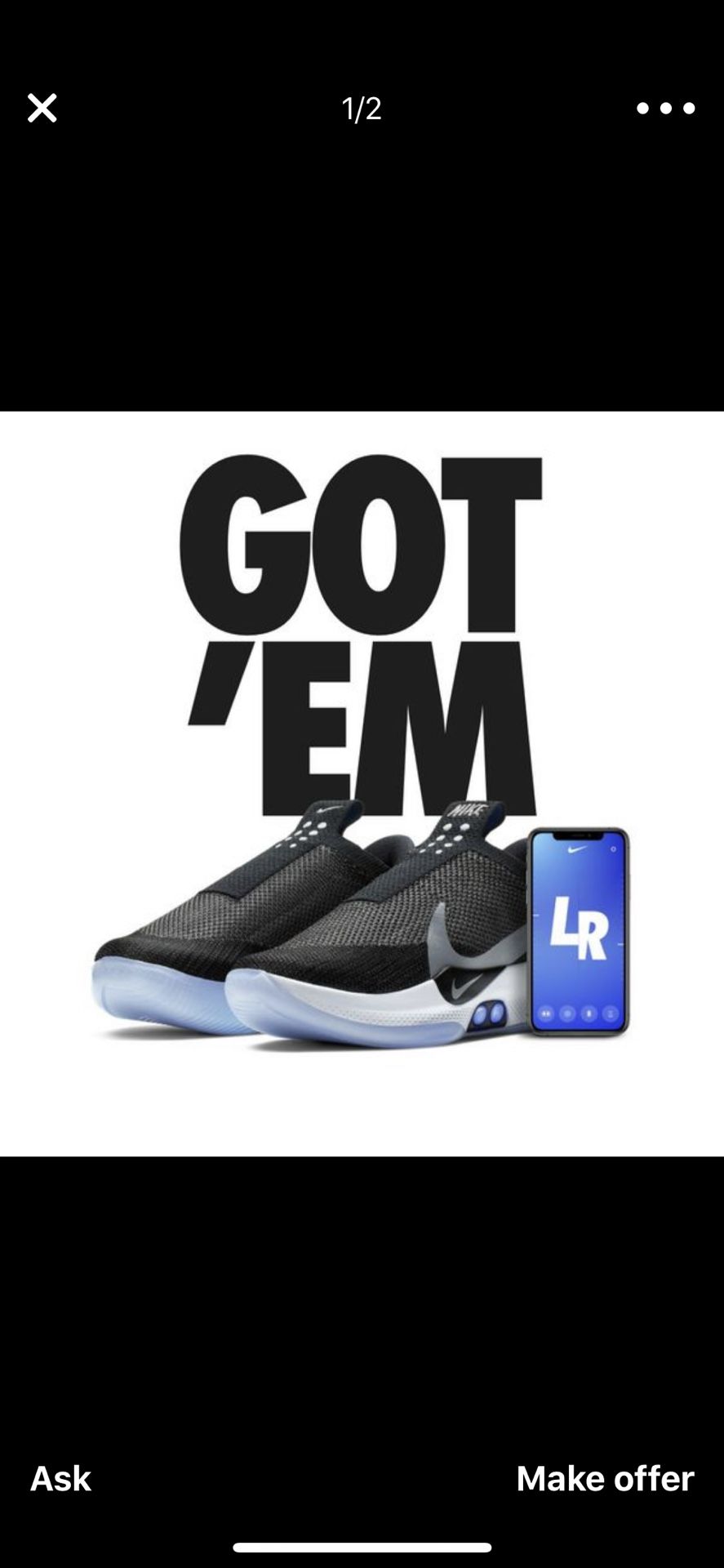 BNIB Nike Adapt BB US Basket Ball Shoe 2019 ASG Retro DS - Main Image