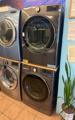 LG 4.5 Cu. Ft. Front load Washer and 7.4 Cu. Ft. Electric Dryer