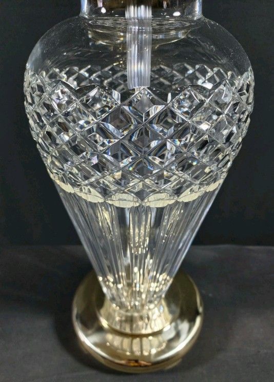Waterford Bellini Large Crystal Table Lamp - Brand New Old Stock - Truly Mint!