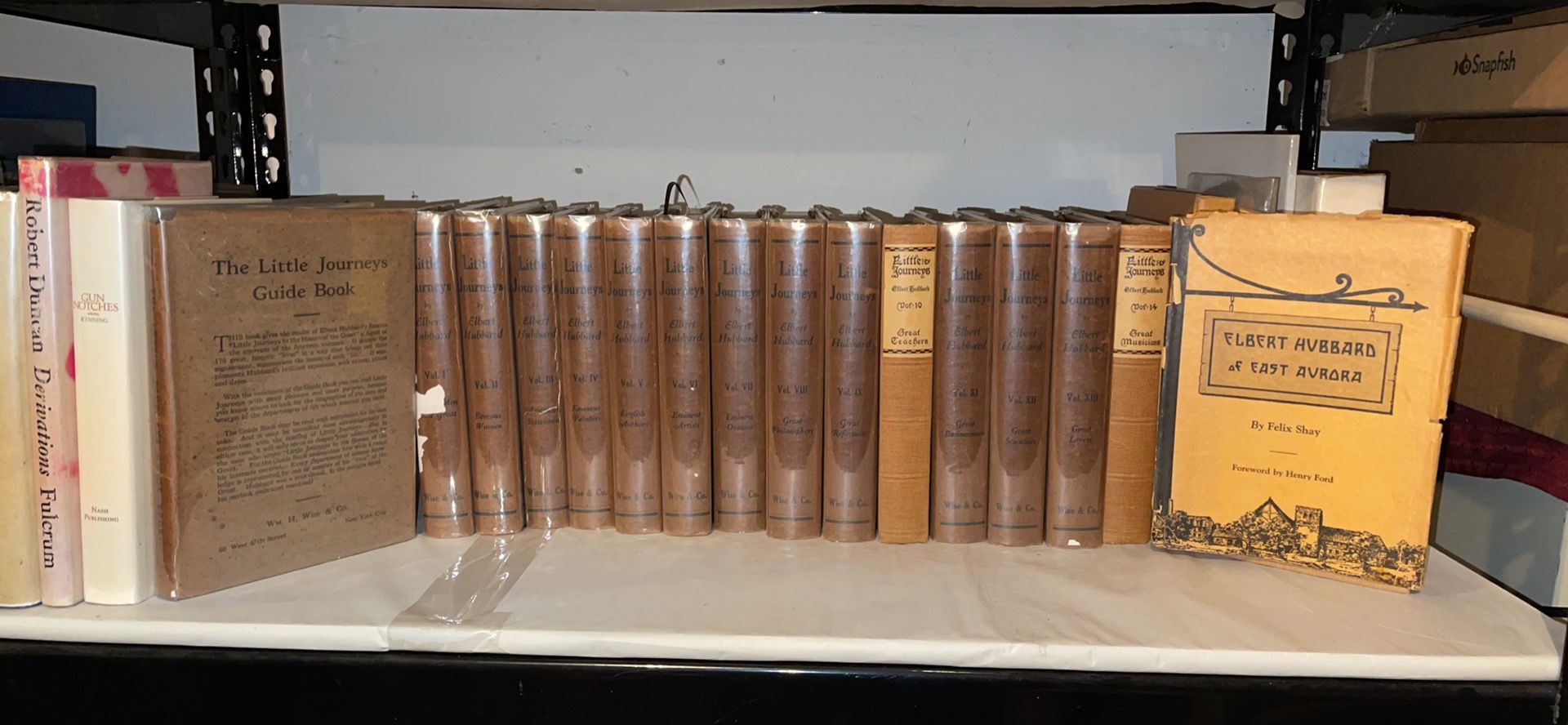 1916 Book Set - Elbert Hubbard's Little Journeys - Roycrofters Books
