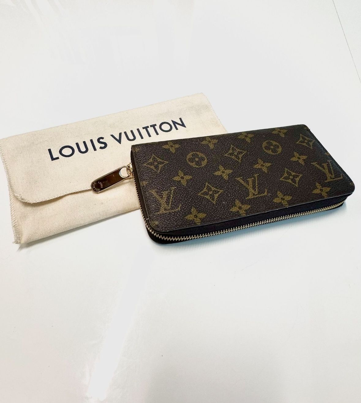 Louis Vuitton Monogram Zippy Wallet M41895 Fuchsia Round Zipper Long Women's