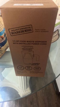 Maintenance Warehouse Garbage Disposal
