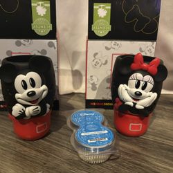 Scentsy Disney Minnie Mouse and Mickey Mouse Wall Fan Diffuser Set of 2