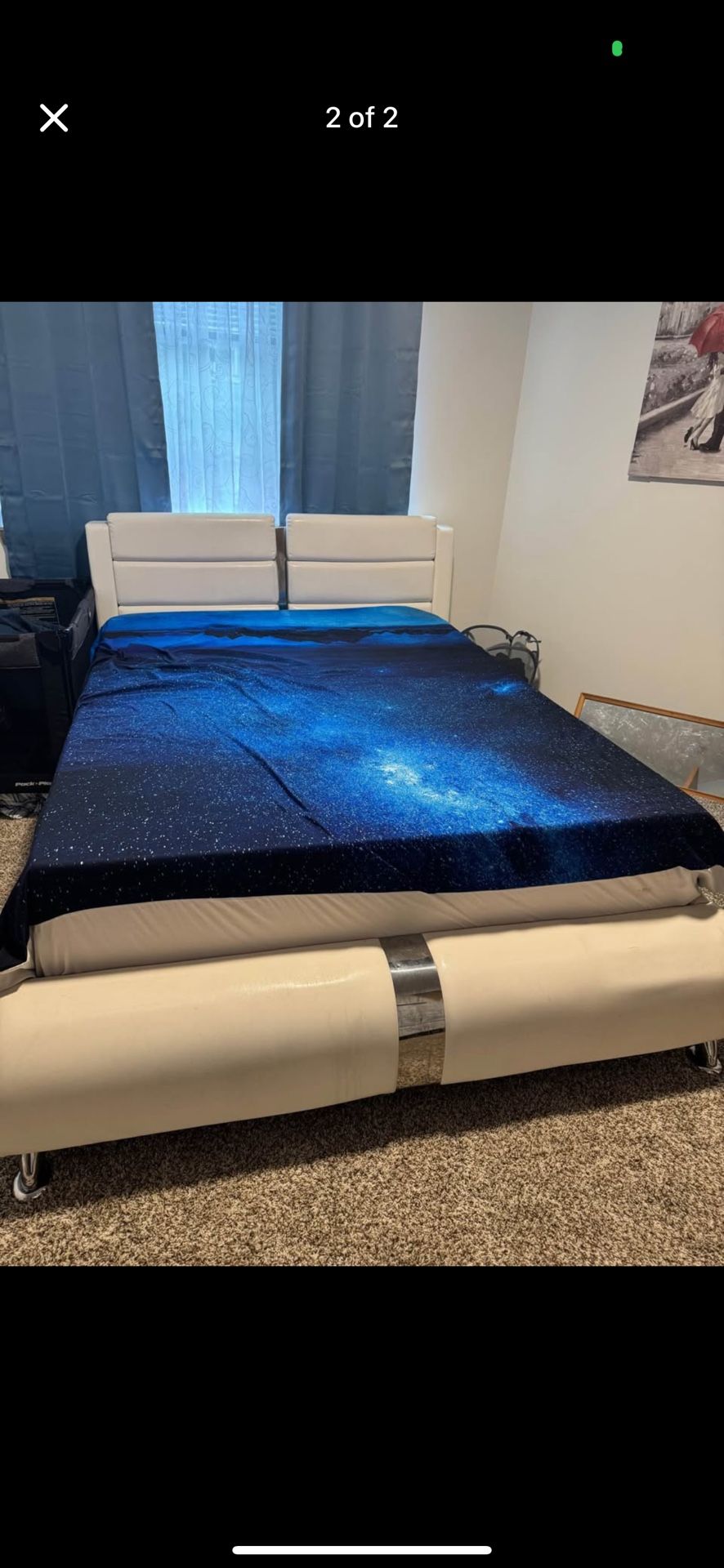 Queen Bed With Mattress 