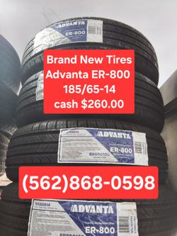 Brand New Tires 185/65-14 Advanta ER-800 50,000 miles Warranty