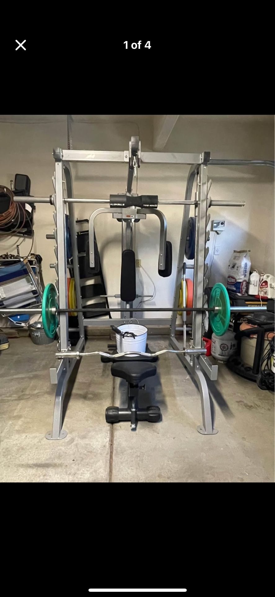 Weight machine (Smith) With Bench