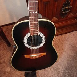 Ultra Ovation Electric Acoustic Guitar Model 1517