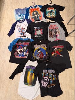 Vintage concert t shirts single stitch 1980s 1970s