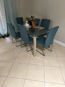 Dinning glass table