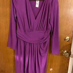 Express purple women’s dress size L