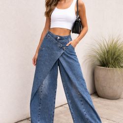 Rare Y2K Hippie Wide Leg Pants Size Small