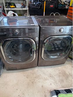 LG direct drive inverter  steam Washer and LG sensor dry dryer set