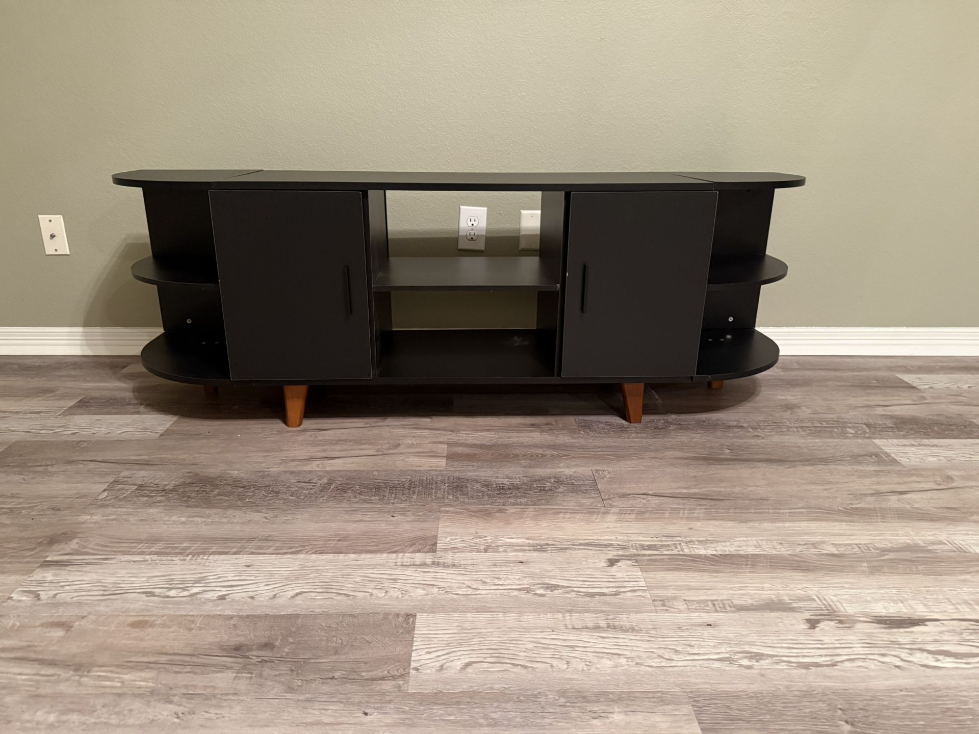 Modern Black KIOMIMI TV Stand – $65 - Pick up in Spring Branch, TX