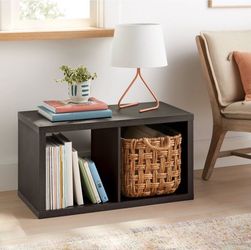 2 Cube Organizer in Black Oak (brand new baskets included)