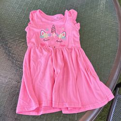 Unicorn pink dress 2T