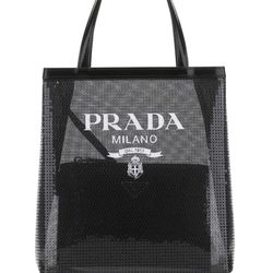 Prada Sequin Tote Bag (Wmns, Black)