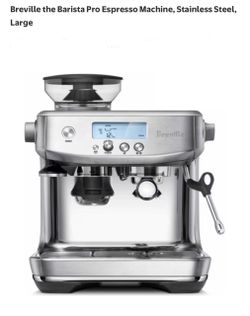 Breville The Barista Pro Expresso Machine, Stainless Steel Large