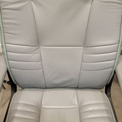 Grey Office Chair With High Quality Leather