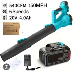 Cordless Leaf Blower For 21V Fixed/6 Speed  Electric Leaf Blower