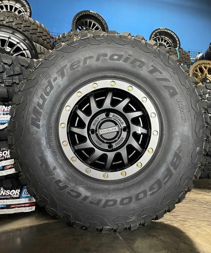 New.15" Beadlock Rims & BF Goodrich 30x1015 KM3 Tires CanAm Honda Utv Sxs ) for Sale in