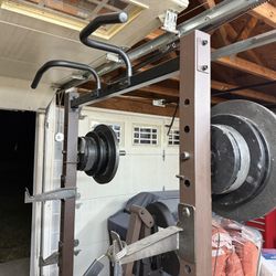Steelbody Squat rack With Some Weights