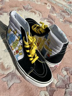 The Simpsons X Vans 10.5 Men’s Woman’s 12 Hi top SK8 Old Skool