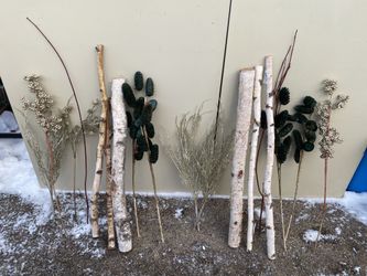 Christmas/ Winter Outdoor Decor For Container Set For 2 Pots 