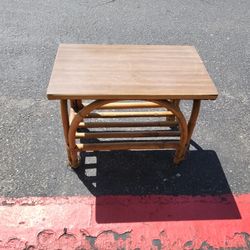 Mid Century Rattan Table By CALIF ASIA