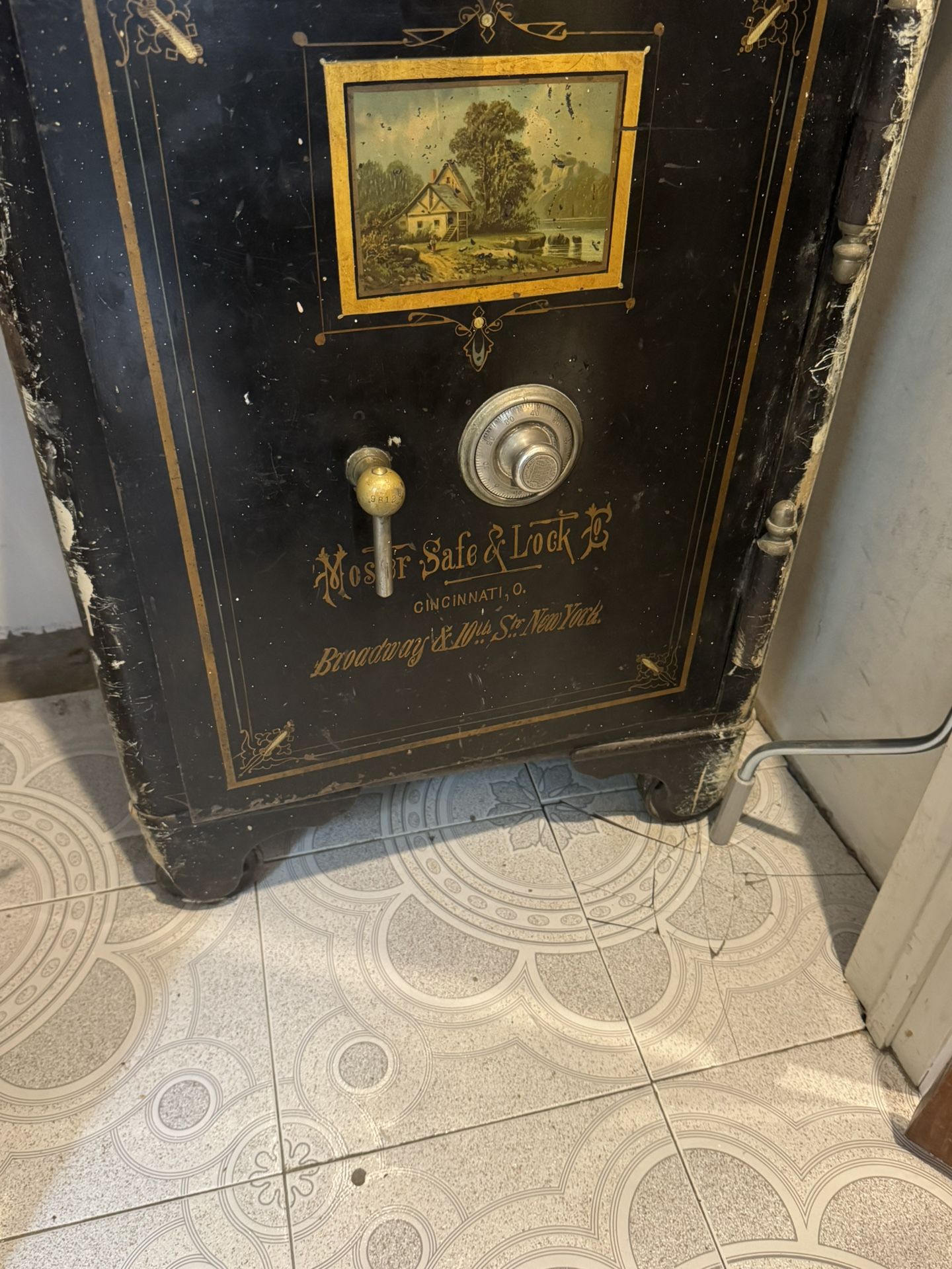 Antique Mosler safe