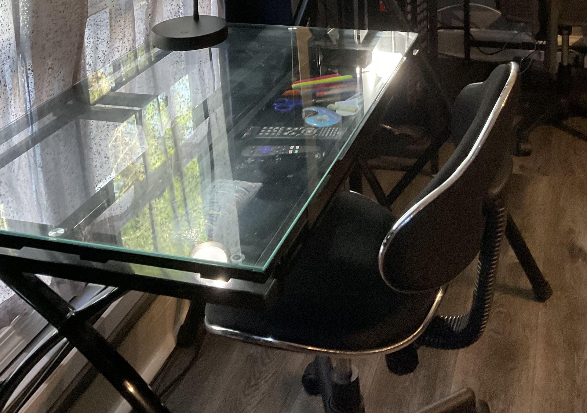 BLICK Art Store Drafting Desk/Art Table with Rolling Chair