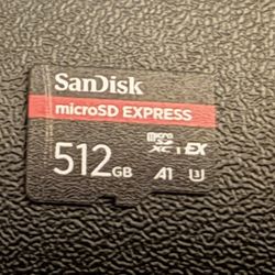 SanDisk microsd Express 512GB card