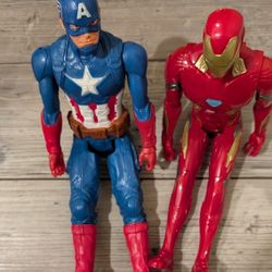 Marvel  Action Figure Captain America & Iron Man/12" Tall
Asking $15 both 