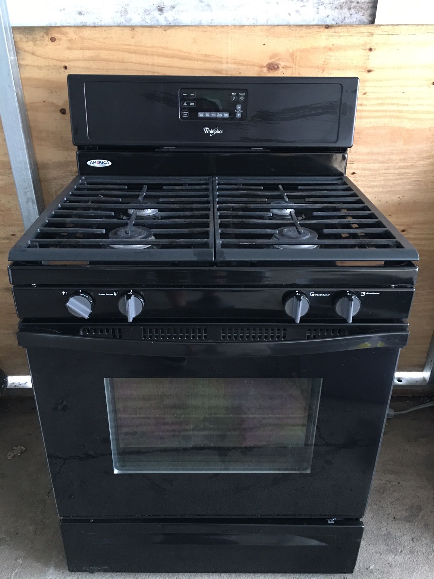 Whirlpool natural gas stove