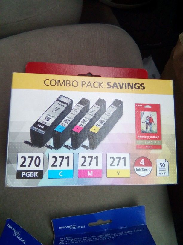 Printer ink combo pack 4 Ink tanks 