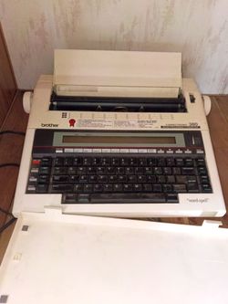 Typewriter with word processing