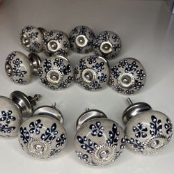 Ceramic dresser pulls / knobs. 