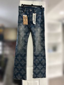 Watson Denim rhinestone pattern jeans NWT